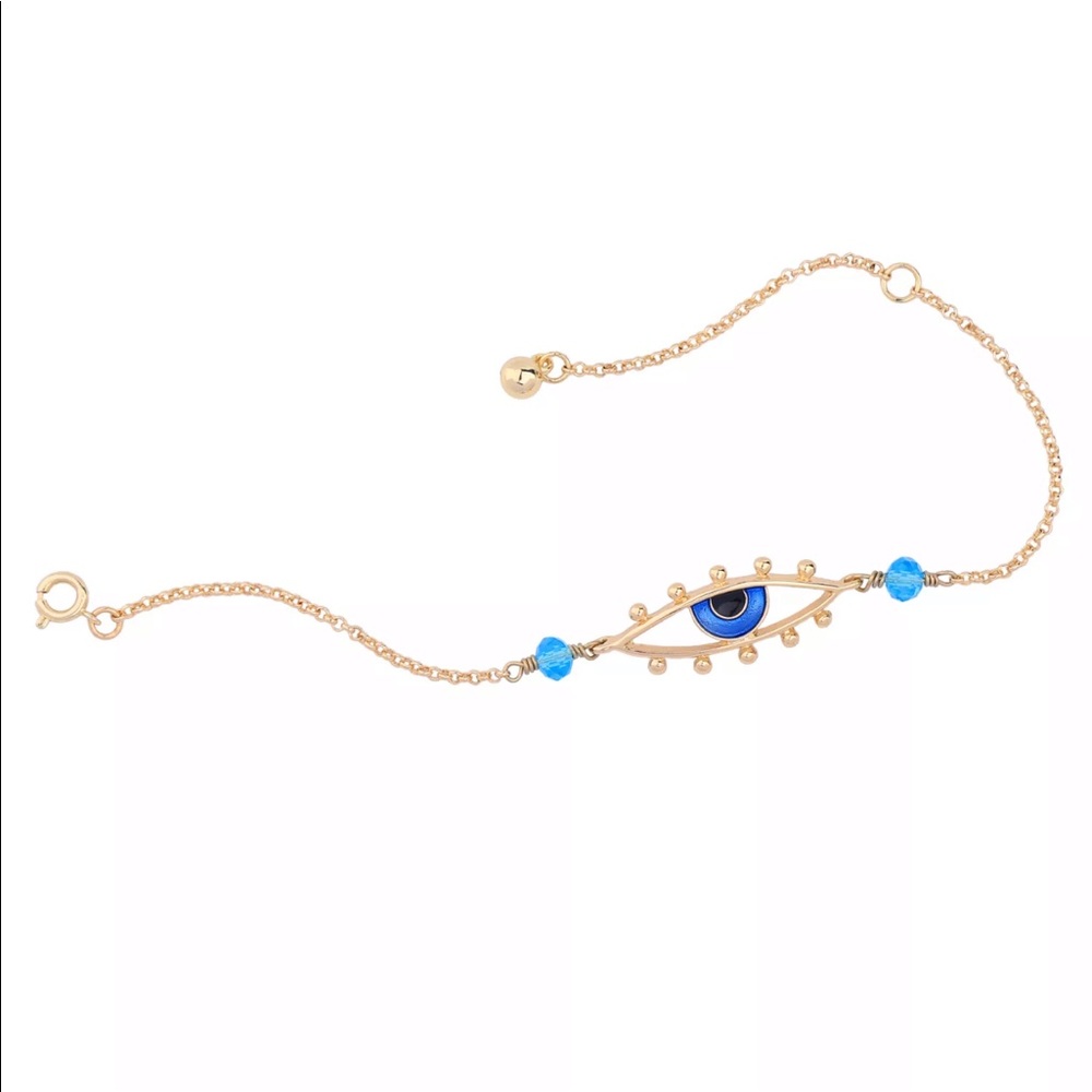 New Item✨ Crystal Blue Evil Eye Bracelet 😍✨ - Picture 5 of 7